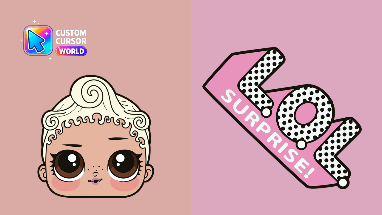 Cursor pack preview: Pink Baby Custom Cursor for Chrome & Edge