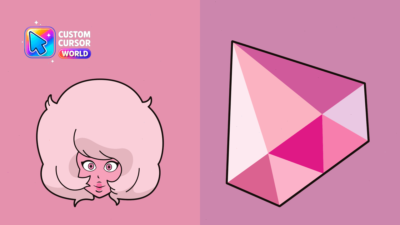 Cursor pack preview: Pink Diamond Custom Cursor Pack