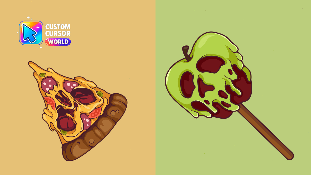 Cursor pack preview: Pizza Monster Cursor Pack