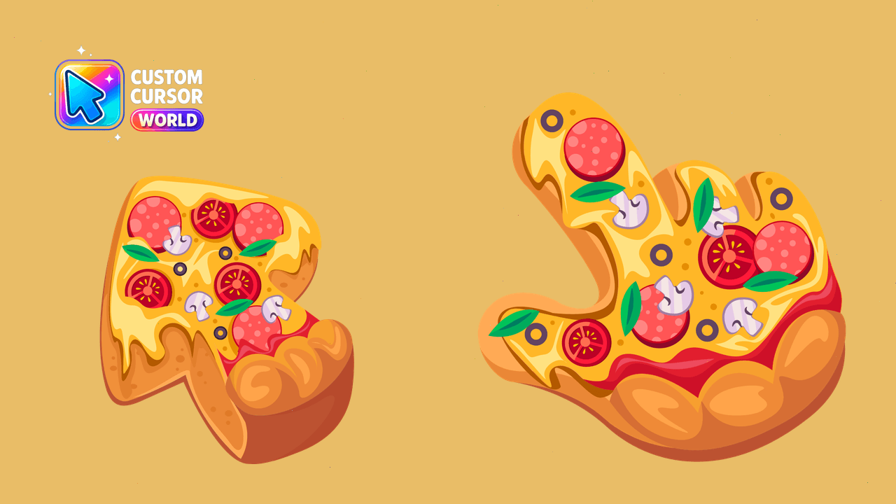 Cursor pack preview: Custom Pizza Cursor Pack