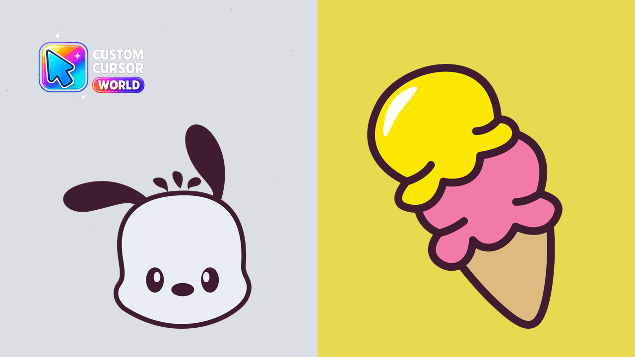 Cursor pack preview: Pochacco Custom Cursor Pack