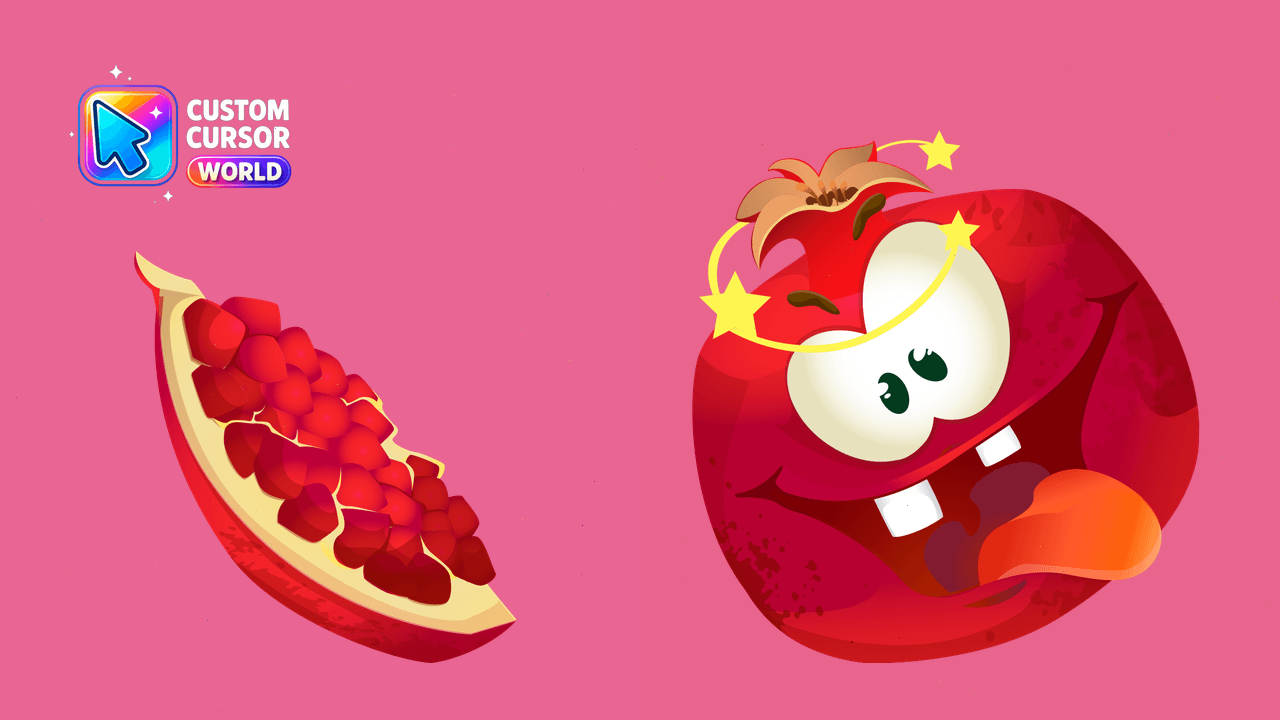Cursor pack preview: Fruity Cursor Pack - Pomegranate Edition