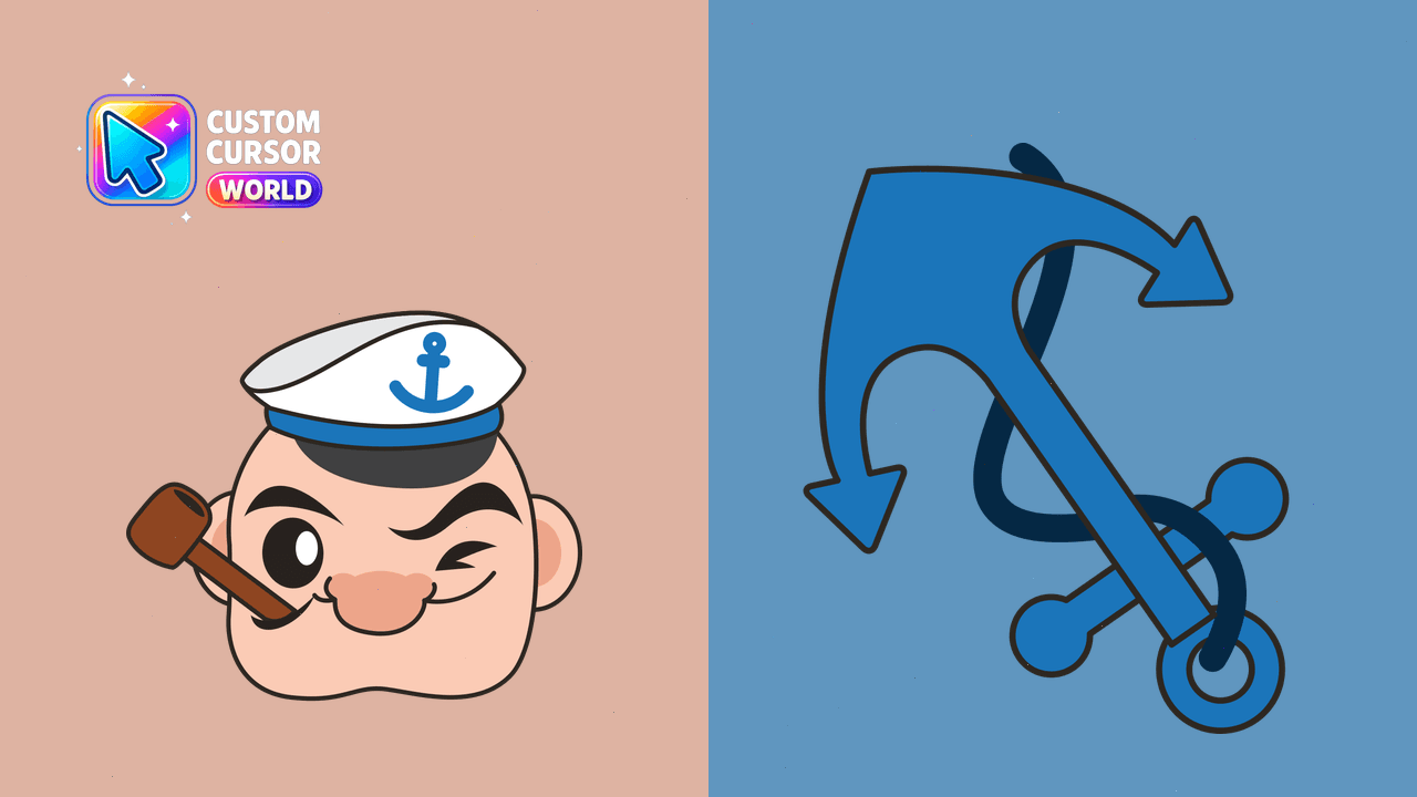Cursor pack preview: Popeye Custom Cursor Pack