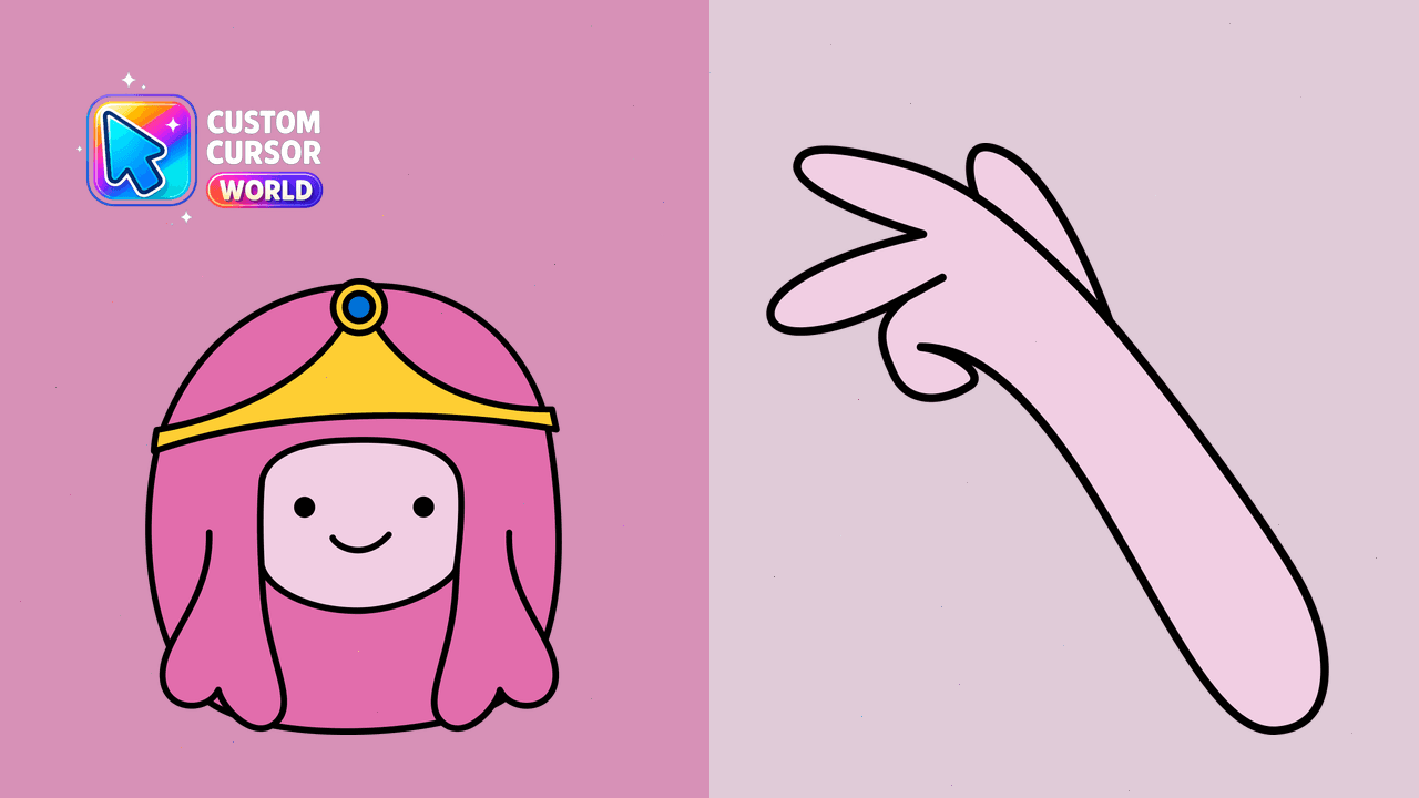 Cursor pack preview: Princess Bubblegum Custom Cursor Pack