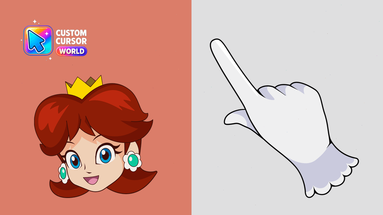 Cursor pack preview: Princess Daisy Cursor Pack