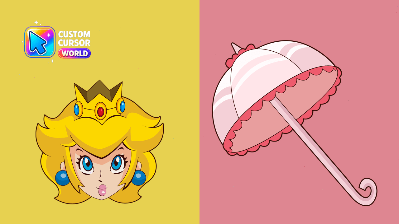 Cursor pack preview: Custom Cursor Pack - Princess Peach