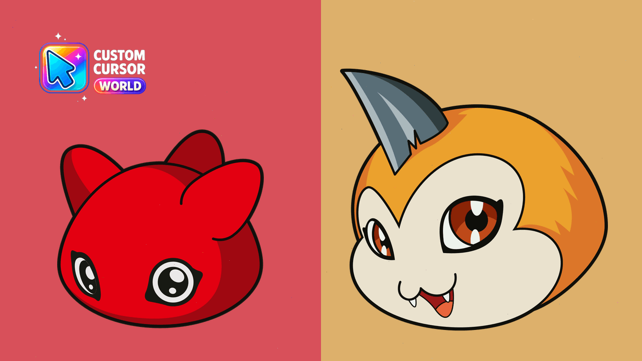 Cursor pack preview: Punimon & Tunomon Custom Cursor Pack for Chrome & Edge