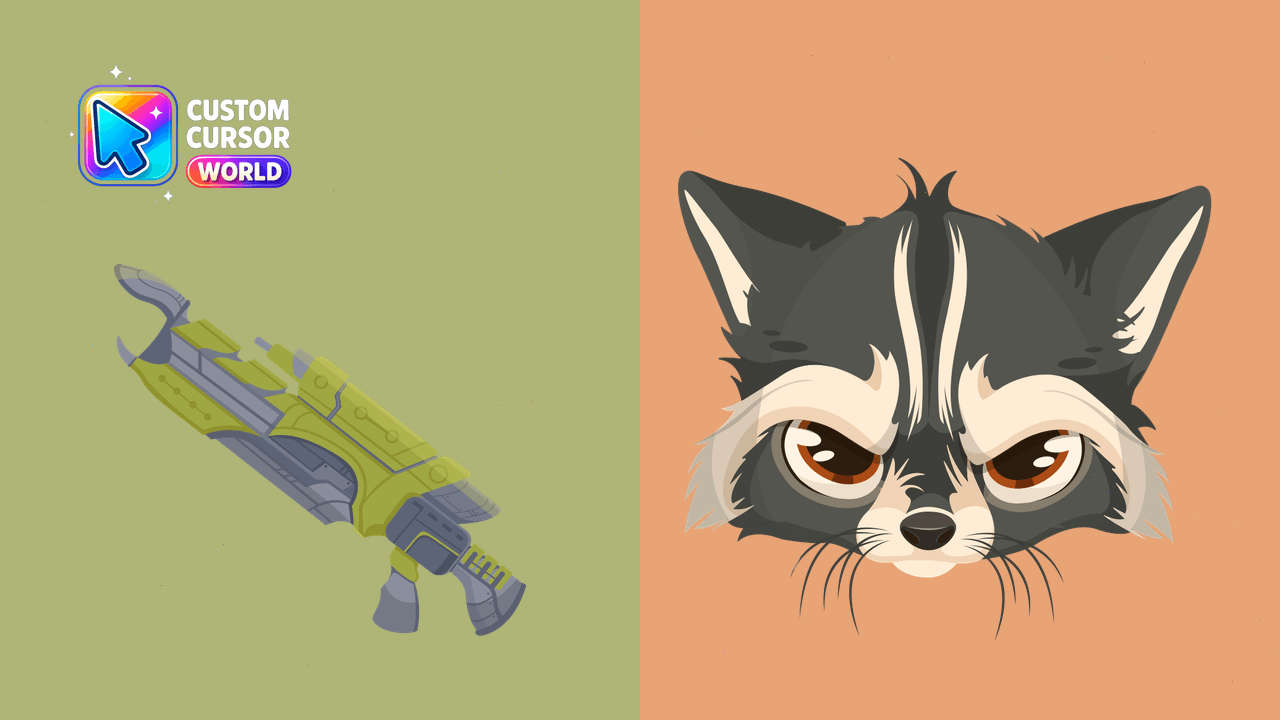 Cursor pack preview: Rocket Raccoon Custom Cursor Pack