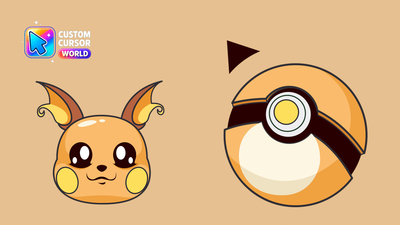 Cursor pack preview: Raichu Custom Cursor Pack
