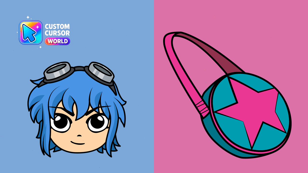 Cursor pack preview: Ramona Flowers Custom Cursor Pack for Chrome & Edge