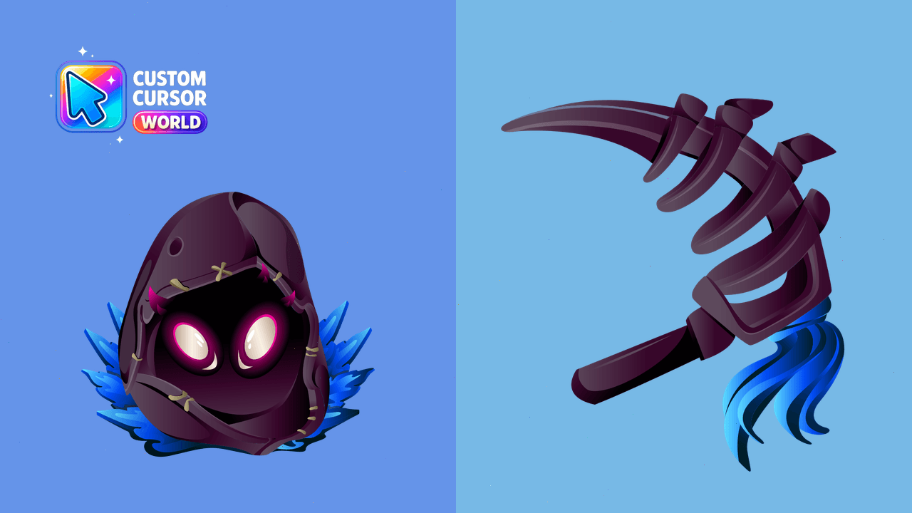 Cursor pack preview: Frosty Cursor Pack - Custom Raven Design