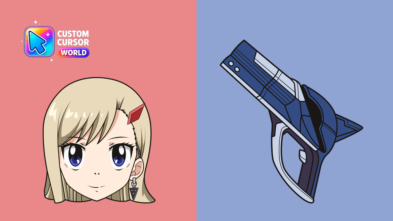 Cursor pack preview: Custom Cursor Rebecca Bluegarden Pack