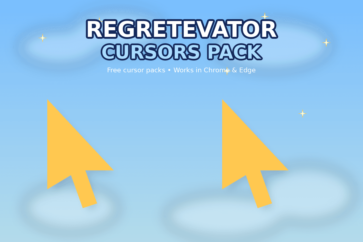 Regretevator Cursors Collection - Custom cursor collection preview. Personalize your digital space with Regretevator - a collection of unique cursors for Chrome, Edge & Windows
