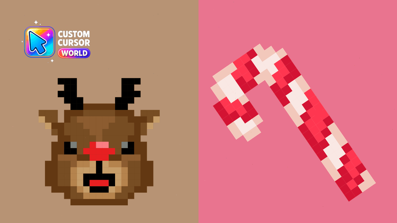 Cursor pack preview: Custom Reindeer Cursor Pack for Chrome & Edge