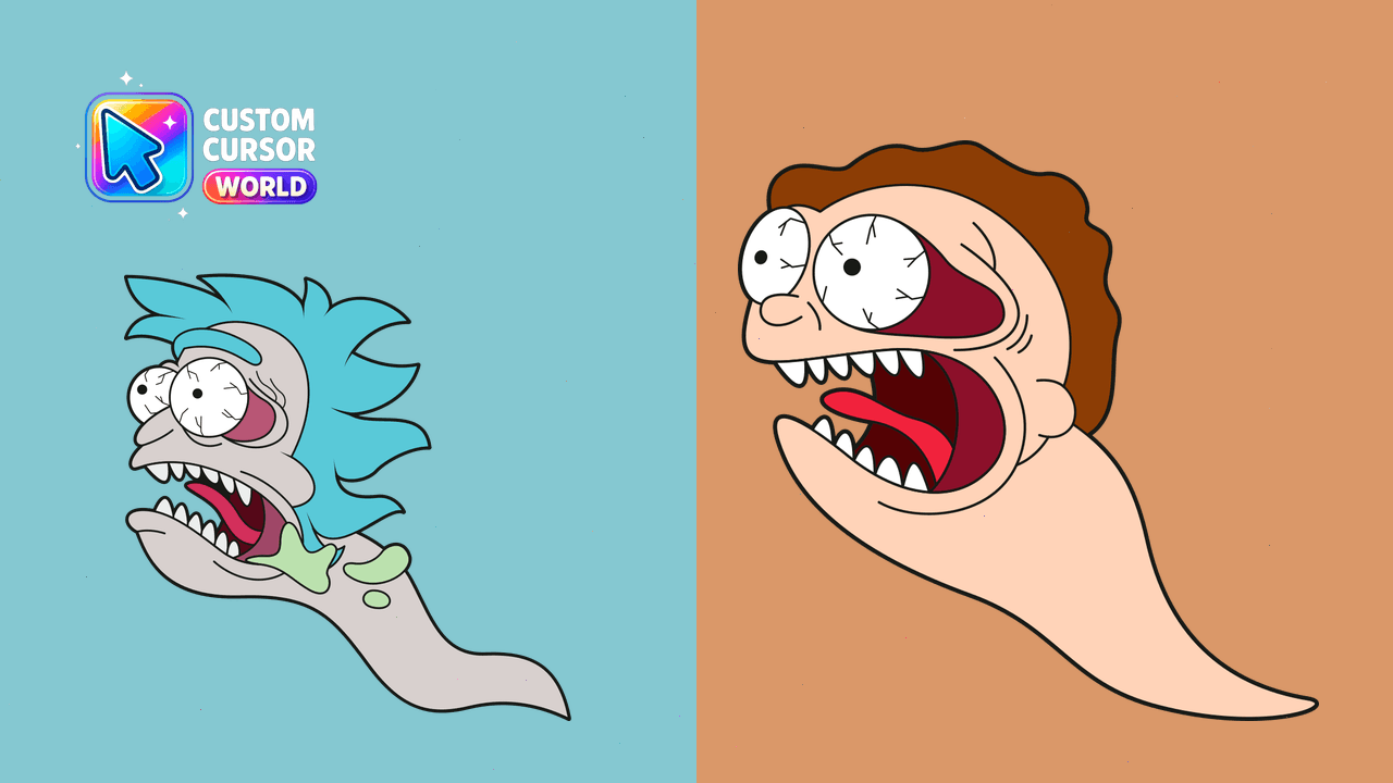 Cursor pack preview: Custom Rick and Morty Cursor Pack