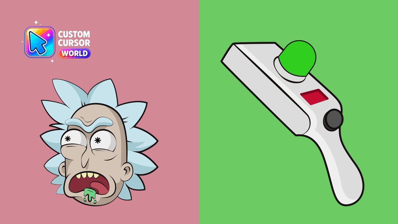 Cursor pack preview: Custom Rick Sanchez Cursor Pack