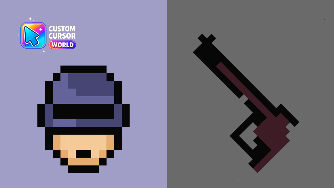 Cursor pack preview: Custom RoboCop Cursor Pack for Browsers