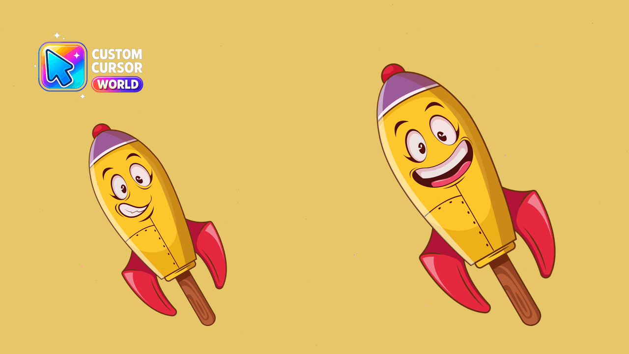 Cursor pack preview: Custom Cursor Rocket Pack - Ice Cream Collection