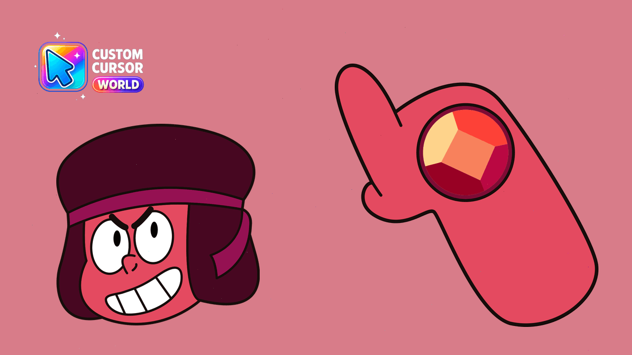 Cursor pack preview: Custom Cursor Ruby Fusion Pack