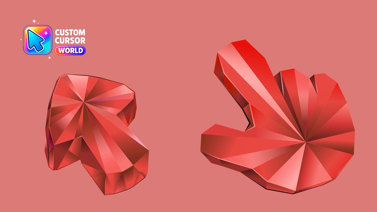 Cursor pack preview: Ruby Cursor Pack - Stylish Custom Pointers