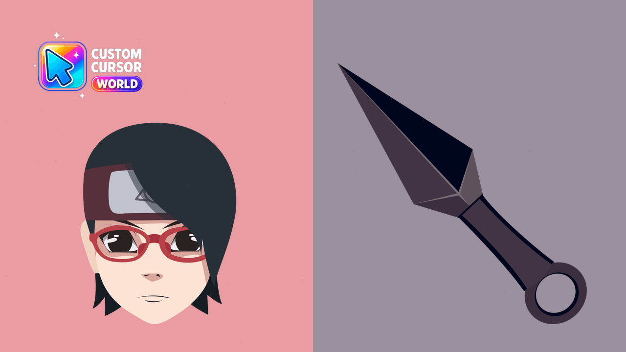 Cursor pack preview: Sarada Uchiha Custom Cursor Pack