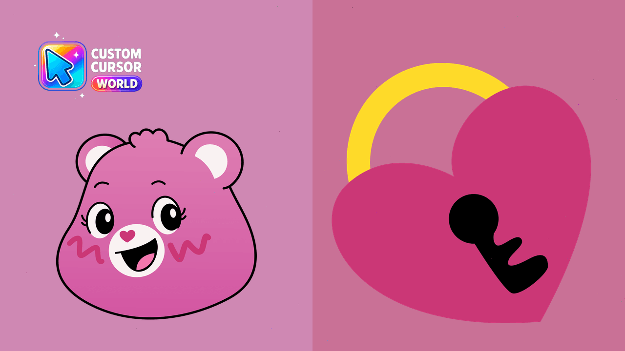 Cursor pack preview: Magenta Cursor Pack - Custom Bear Designs