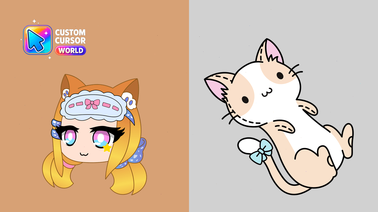Senpaibuns Cursor Pack for Gacha Life - Custom cursor pack preview image showing 2 cursors