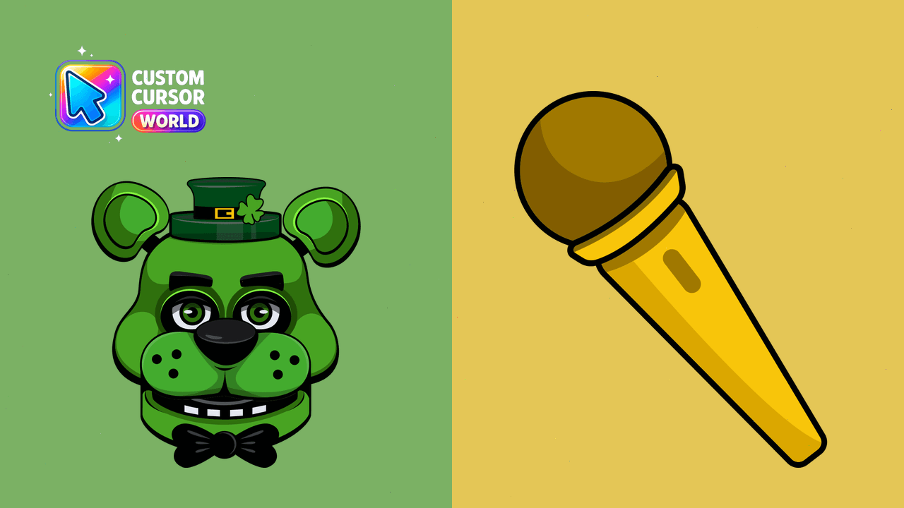 Cursor pack preview: Custom Cursor Pack - Shamrock Freddy Animatronic Theme
