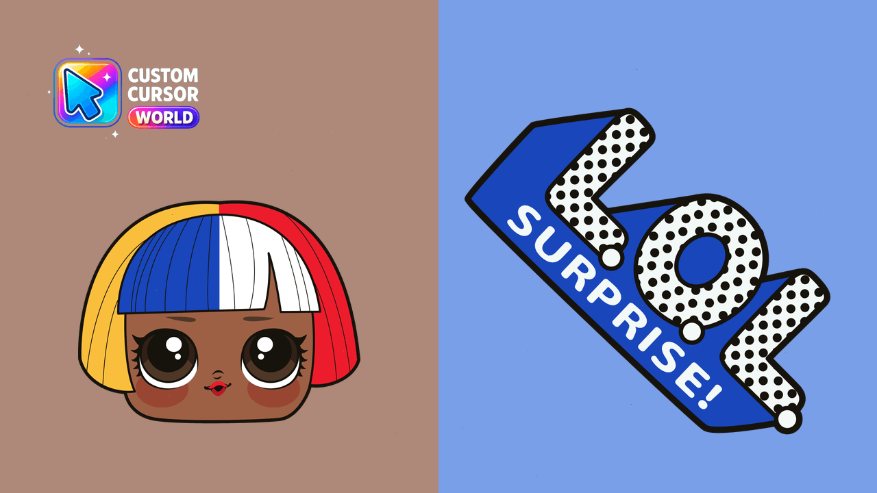 Cursor pack preview: L.O.L Doll Cursor Pack - Modern Playful Custom Cursors