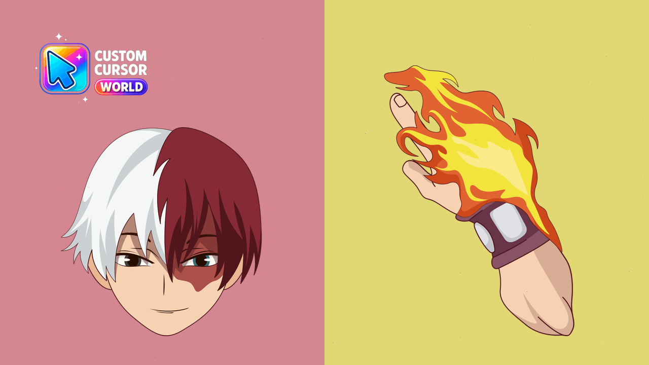 Cursor pack preview: Shoto Todoroki Custom Cursor Set