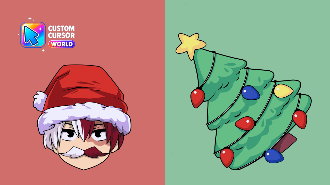 Cursor pack preview: Shoto Todoroki Festive Custom Cursor