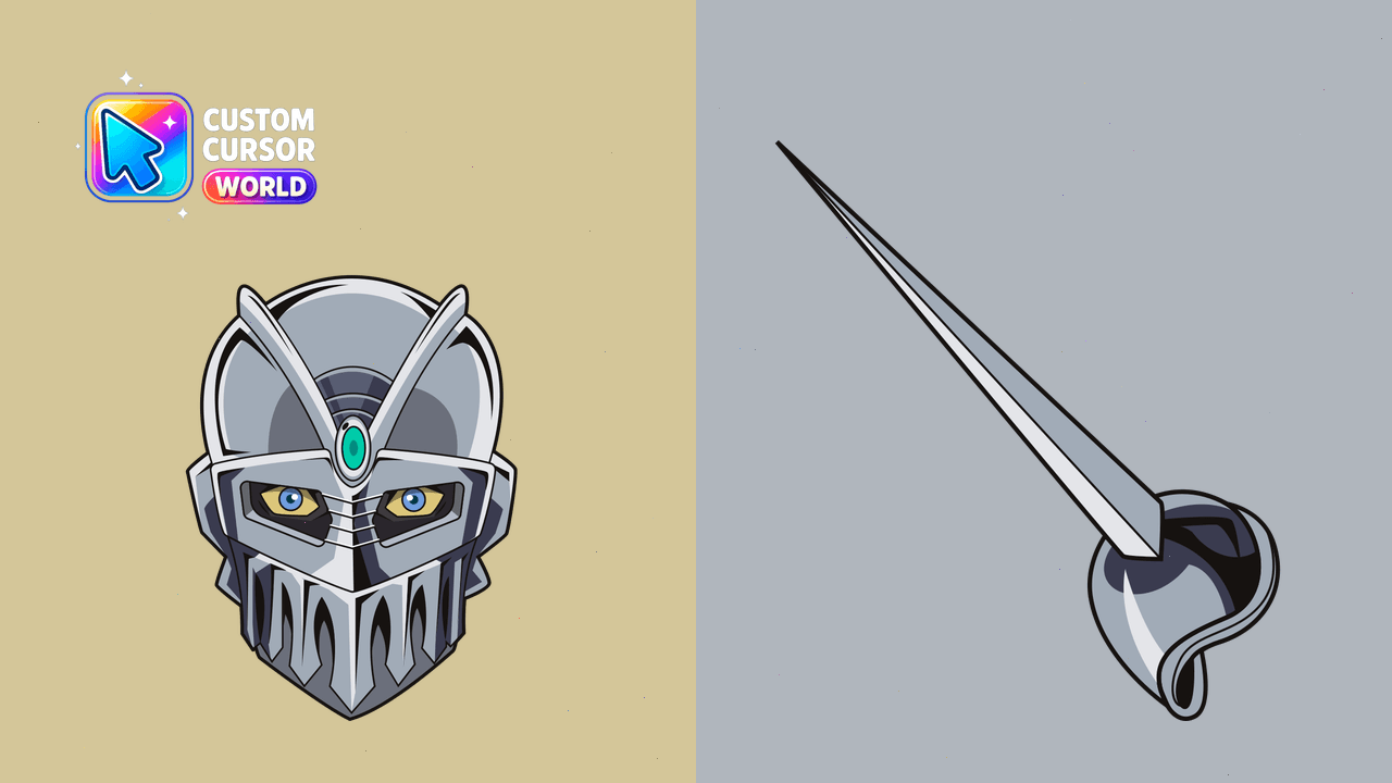 Cursor pack preview: Dynamic Silver Chariot Cursor Pack for Chrome and Edge