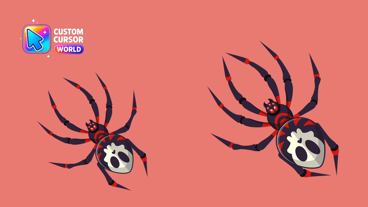Cursor pack preview: Halloween Cursor Pack - Skull Spider