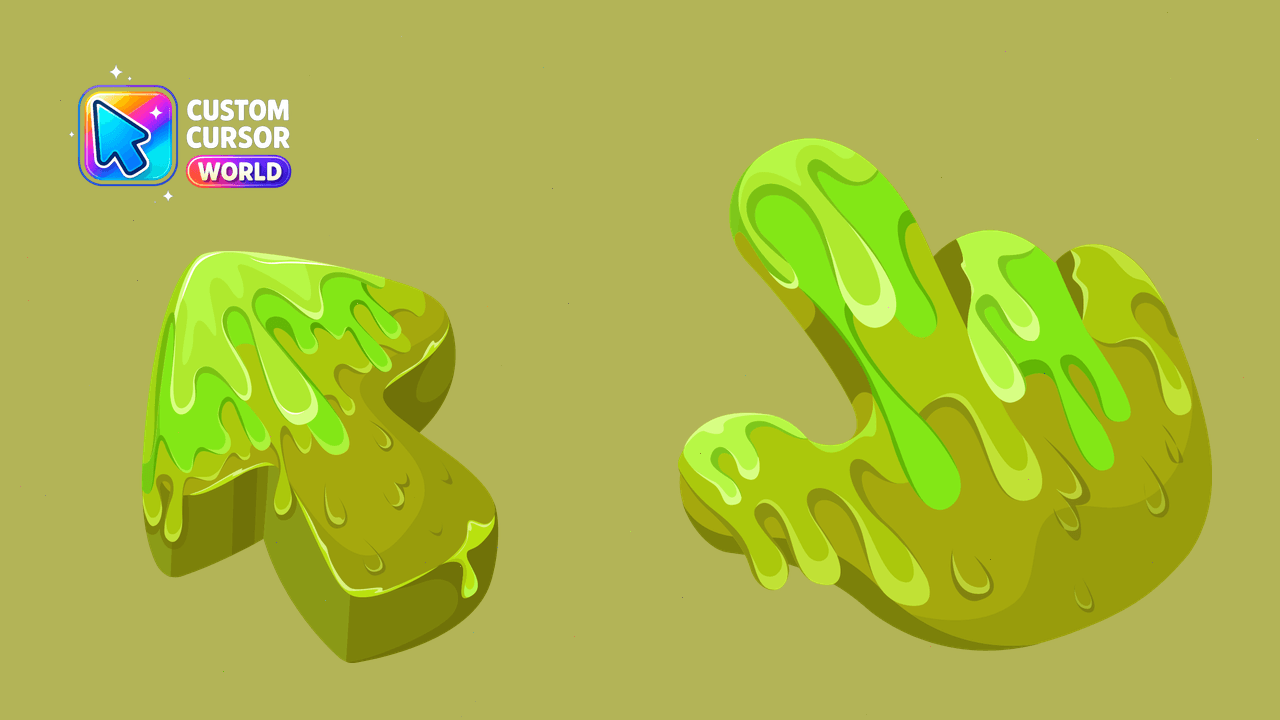 Cursor pack preview: Slime Cursor Pack for Chrome & Edge