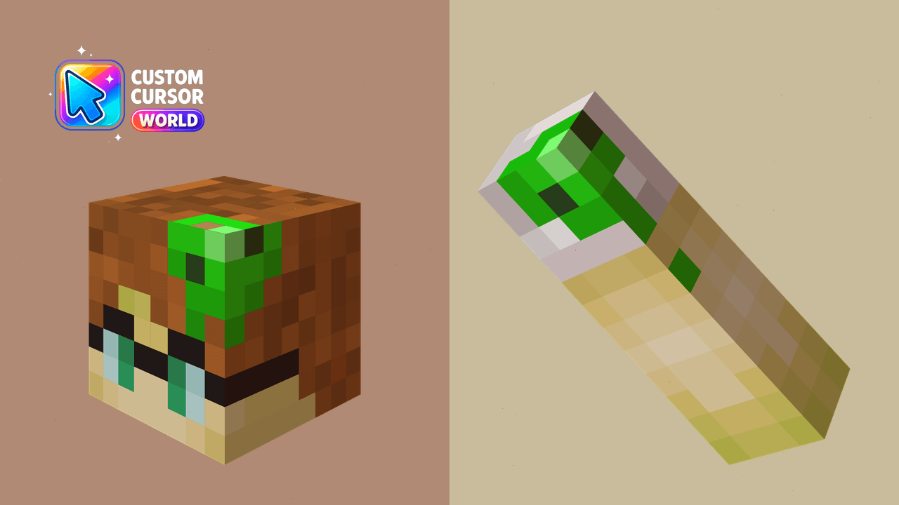 Cursor pack preview: Custom Minecraft Cursor Pack for Chrome and Edge