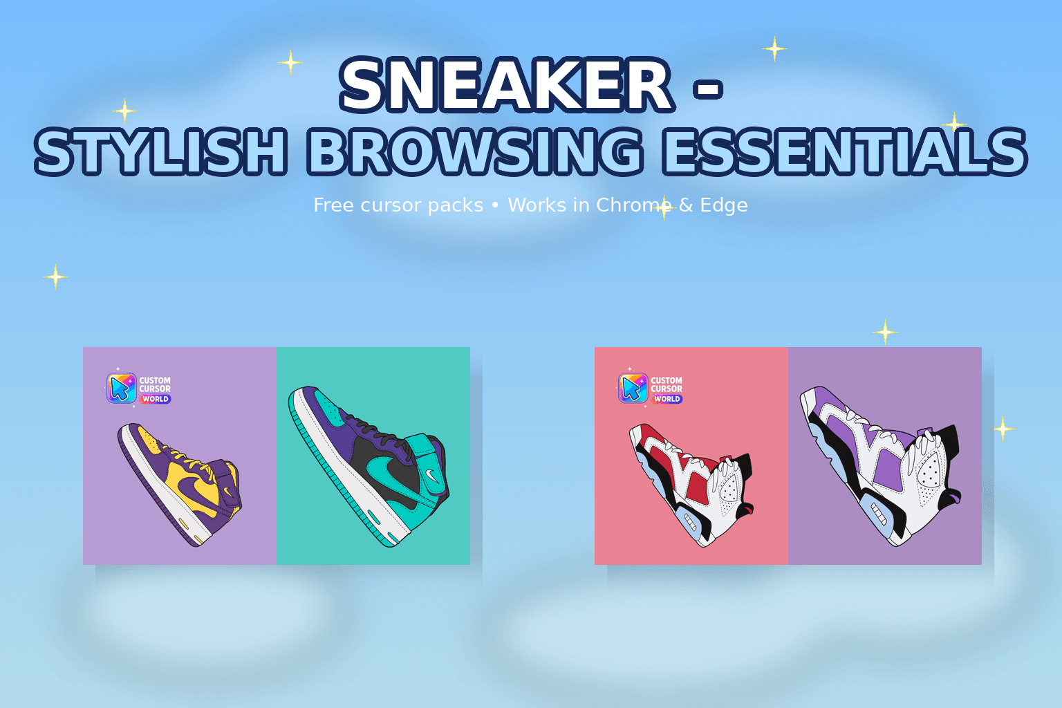 Sneaker Cursor Collection - Stylish Browsing Essentials - Custom cursor collection preview