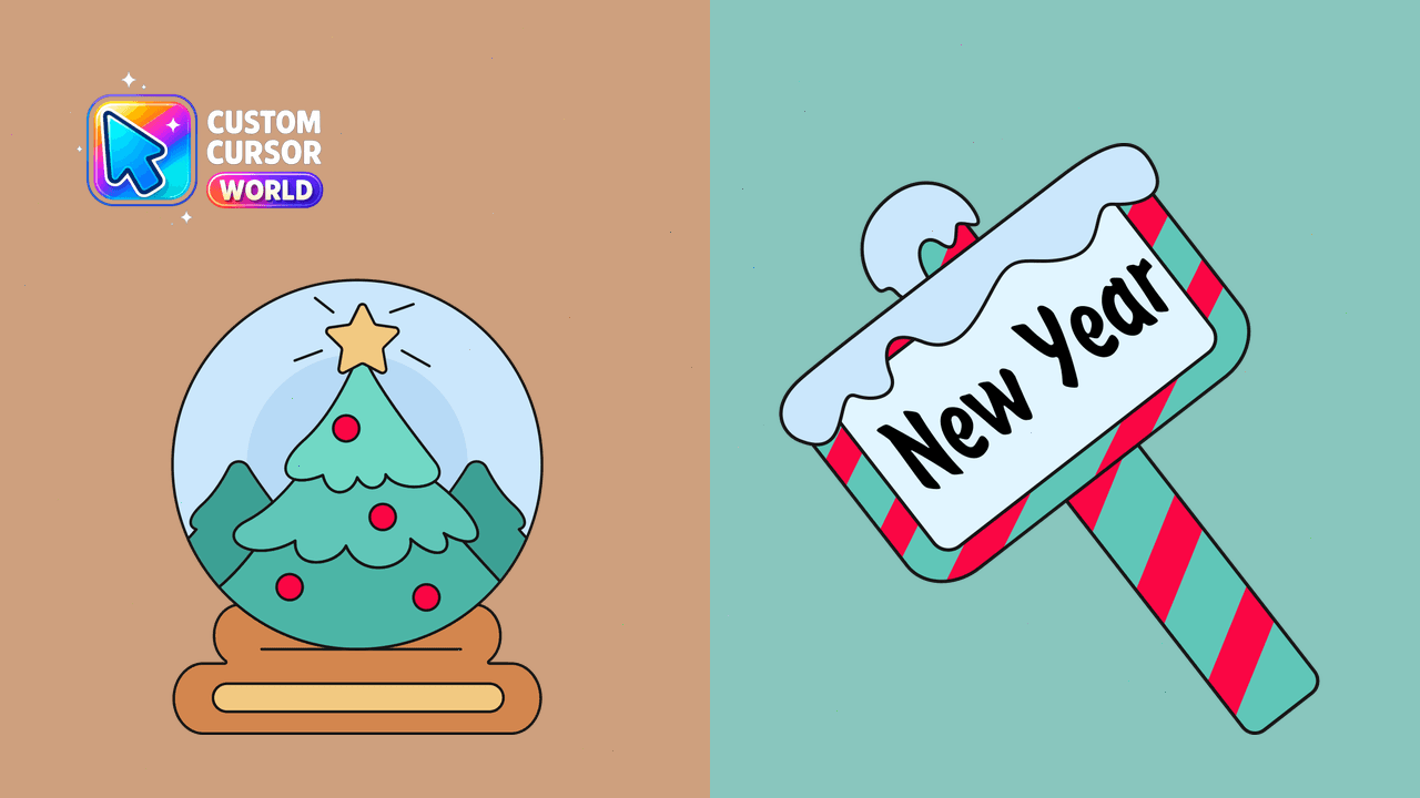 Cursor pack preview: Winter Wonder Cursor Pack for Chrome & Edge