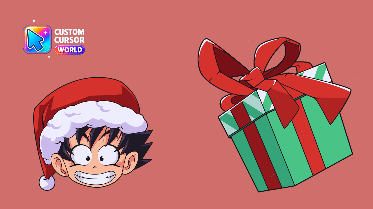Cursor pack preview: Son Goku Christmas Cursor Pack