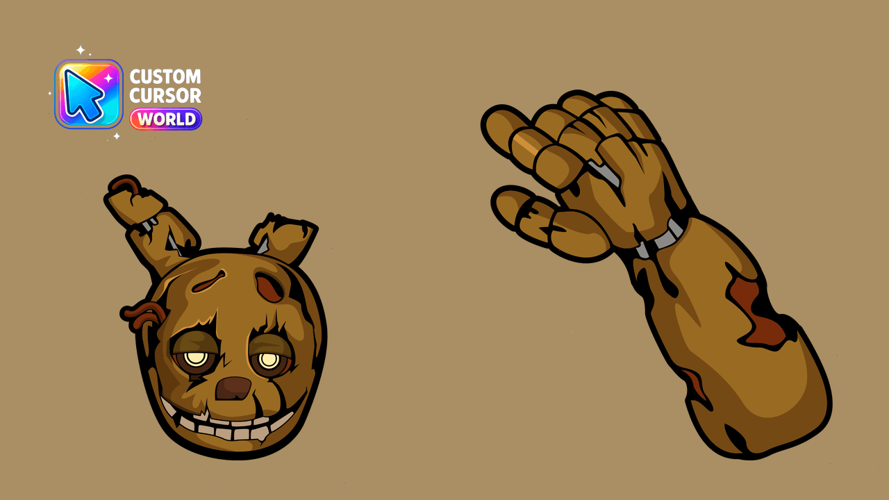 Cursor pack preview: Custom Cursor Springtrap for Chrome & Edge