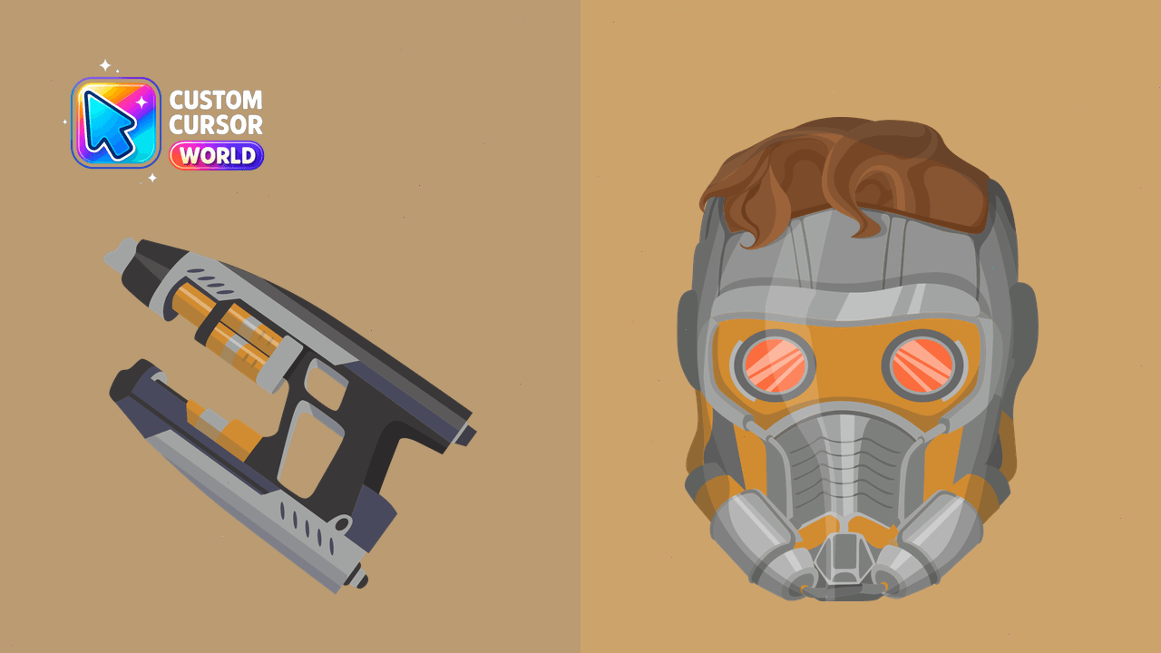 Cursor pack preview: Star-Lord Custom Cursor Pack for Chrome and Edge