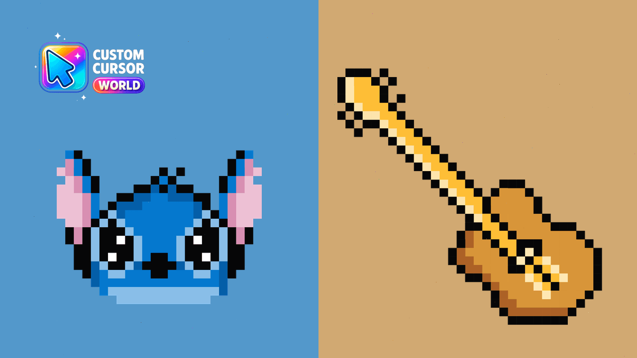 Cursor pack preview: Stitch Pixel Cursor Pack for Chrome & Edge
