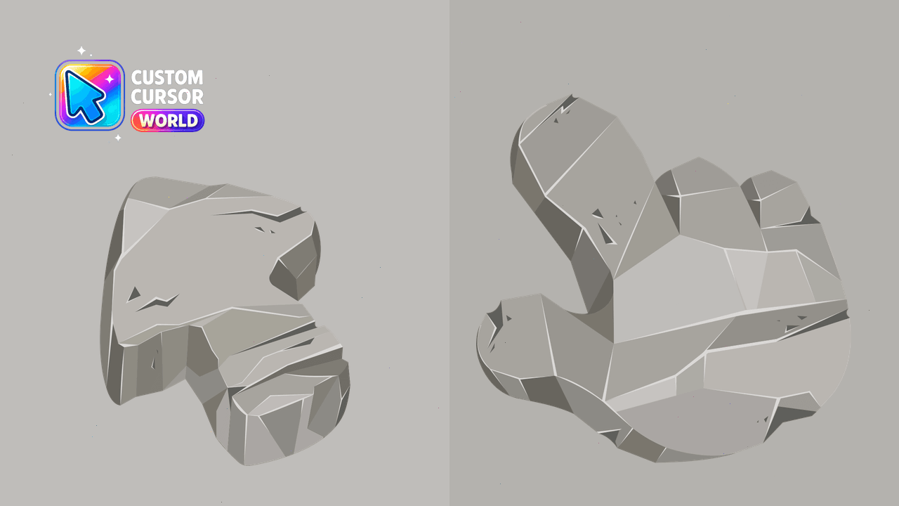 Cursor pack preview: Custom Cursor Pack - Stone Texture
