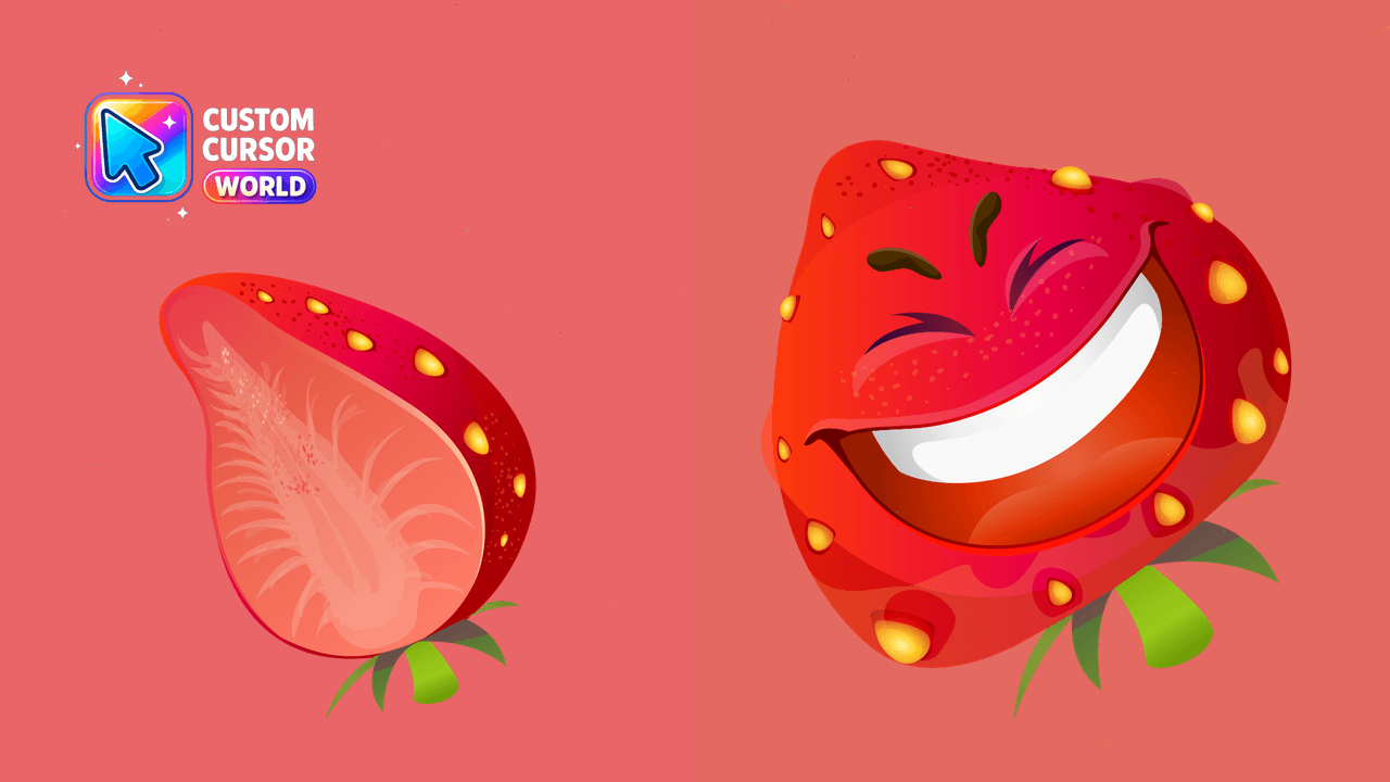 Cursor pack preview: Strawberry Cursor Pack