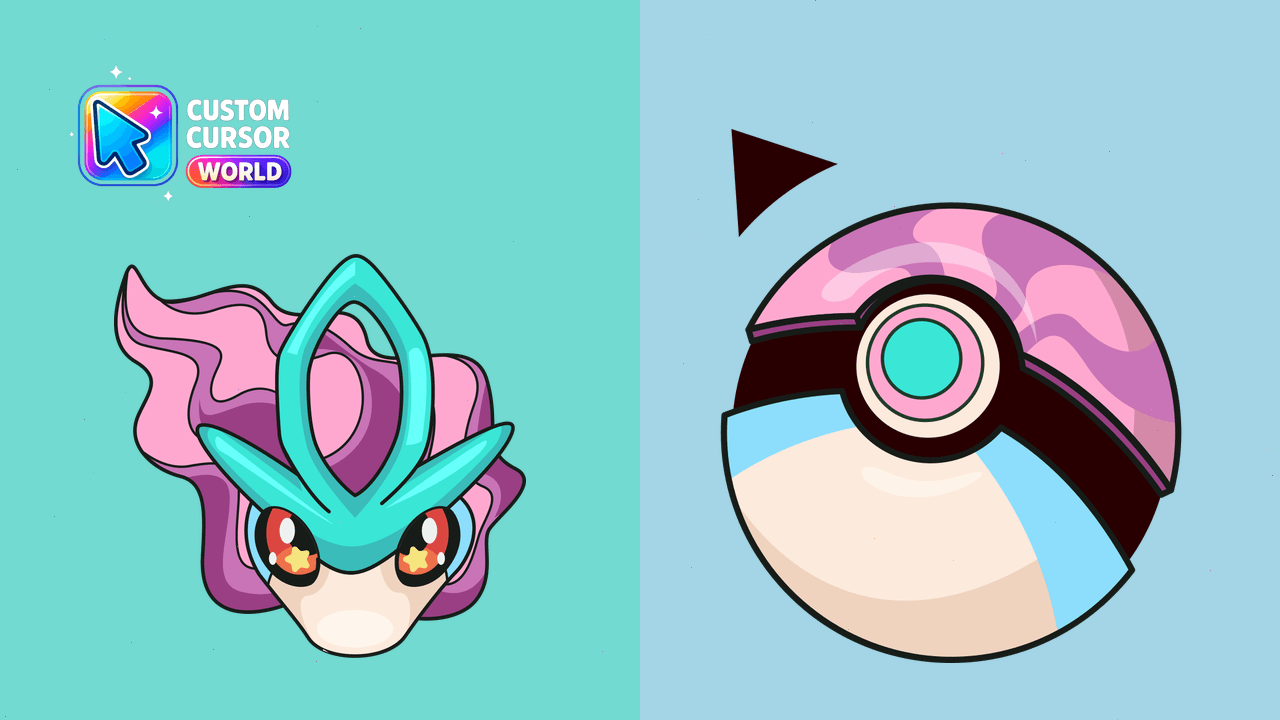 Cursor pack preview: Suicune Cursor Pack