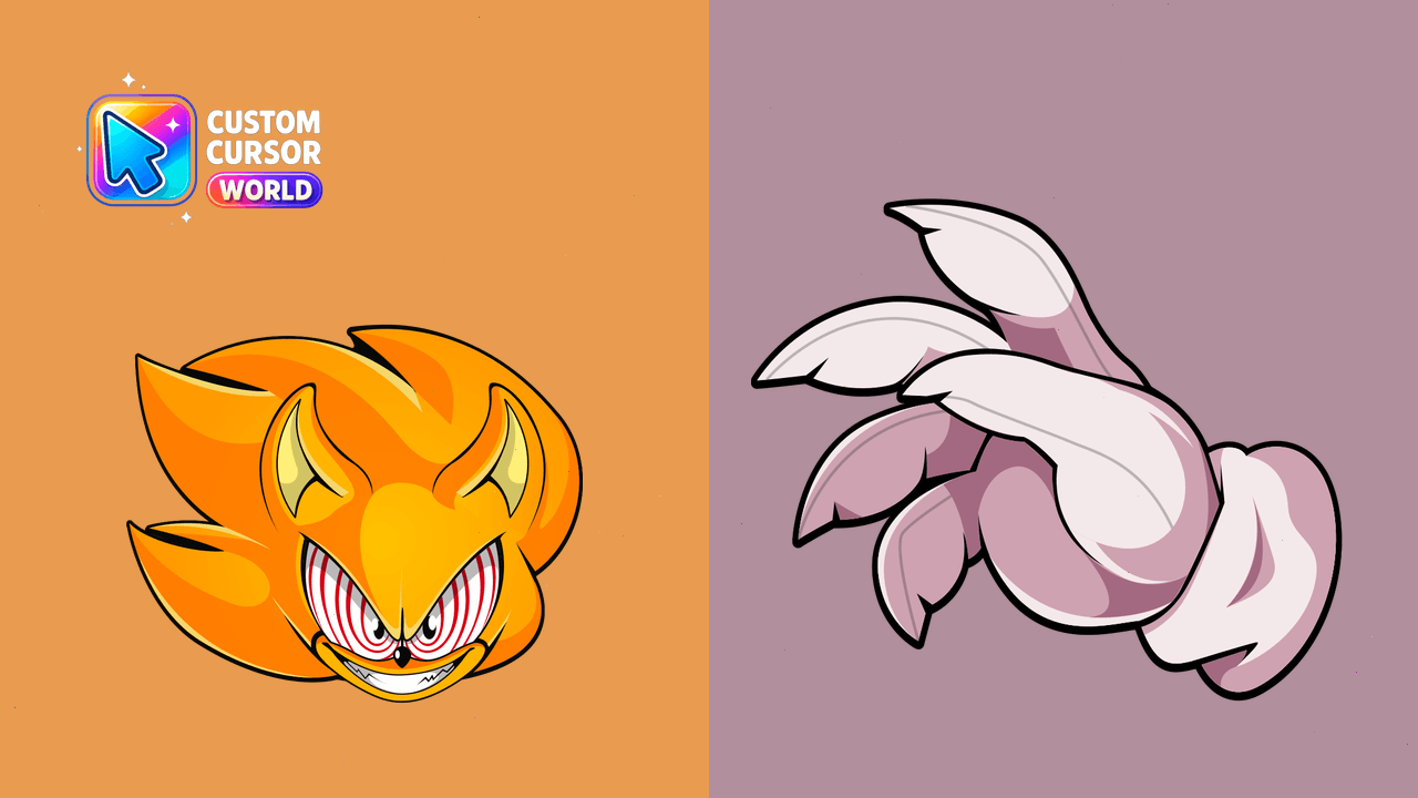 Cursor pack preview: Super Sonic Cursor Pack