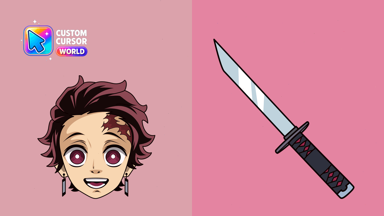 Cursor pack preview: Tanjiro Custom Cursor Pack