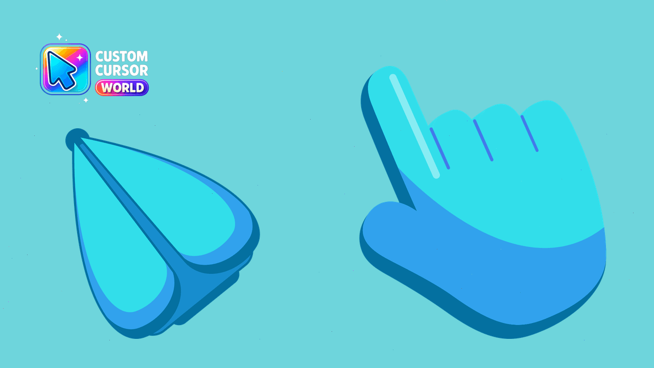 Cursor pack preview: Blue Bug Custom Cursor Pack for Chrome and Edge