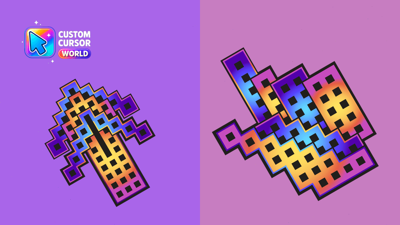 The Cursors - Purple Vibes - Custom cursor collection preview image