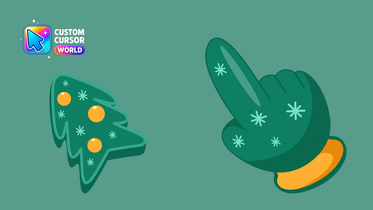 Cursor pack preview: Charming Christmas Cursor Pack for Chrome & Edge