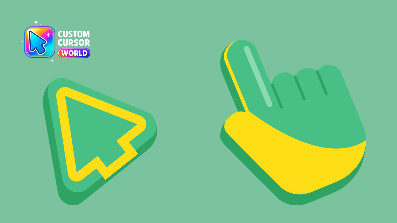 The Cursors - Green Nature - Custom cursor collection preview image